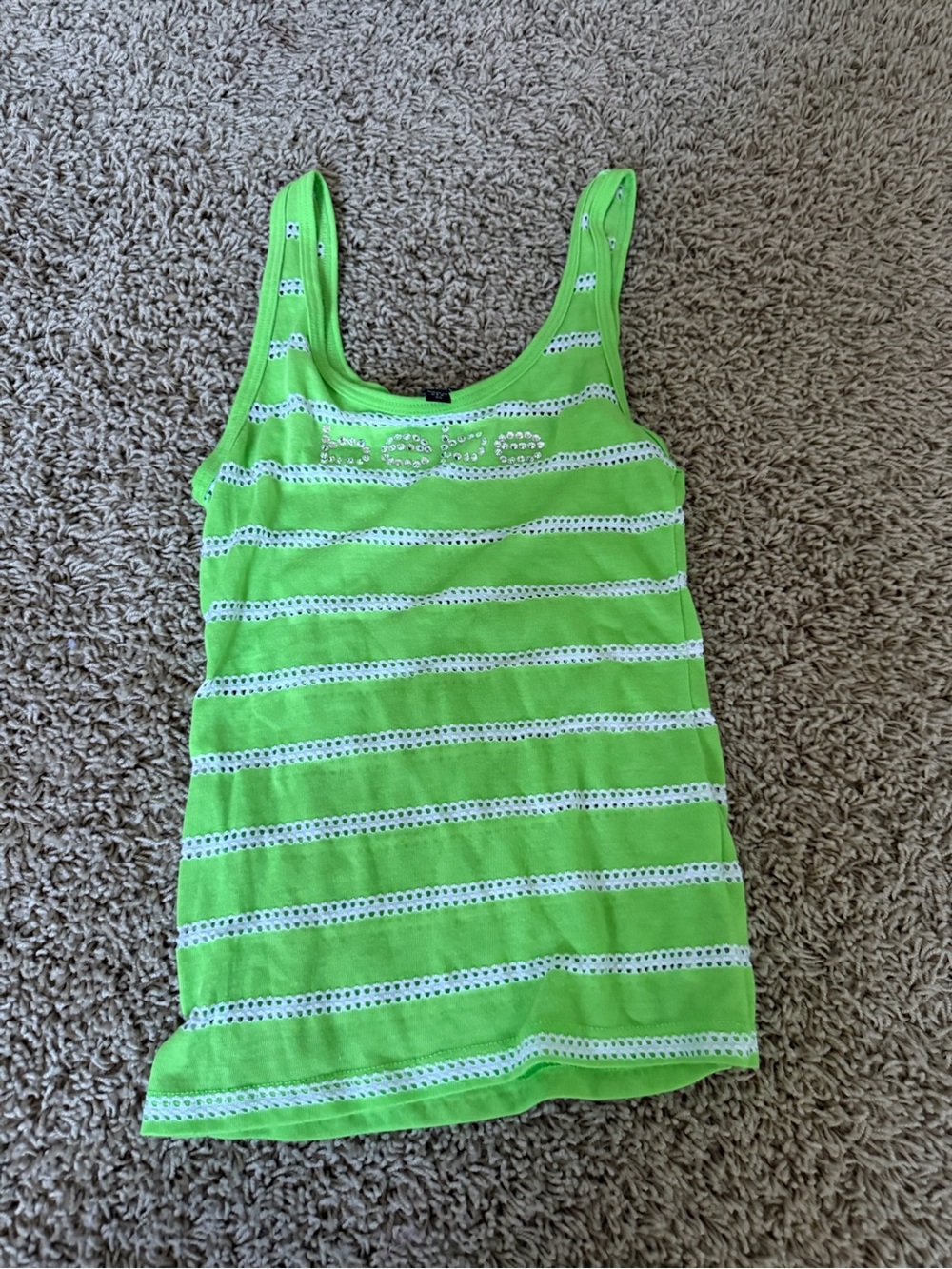 bebe green tank